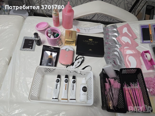 Козметична кошетка + стол и лампа, снимка 4 - Столове - 53243396