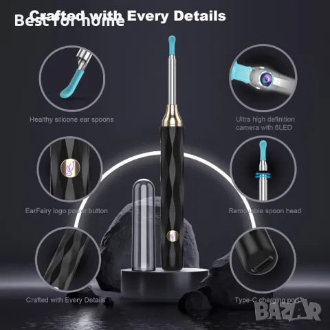 Инструмент за премахване на ушна кал с камера-отоскоп, снимка 5 - Други - 49423441