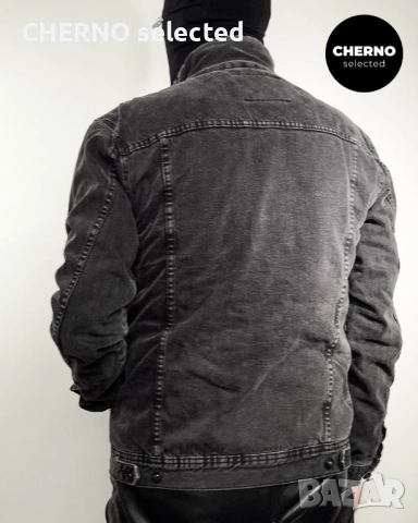 Дънково шерпа яке ZARA Sherpa Denim Trucker Jacket – Размер L•M – Отлично състояние, снимка 9 - Якета - 53135073