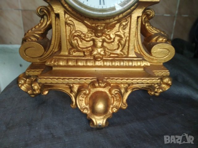 бароков каминен часовник, снимка 3 - Антикварни и старинни предмети - 34446158