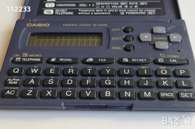 Casio SF-2000 електронен бележник, снимка 5 - Друга електроника - 51694404