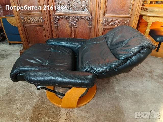 3965 Relax кресло от естествена кожа , снимка 3 - Дивани и мека мебел - 52885613