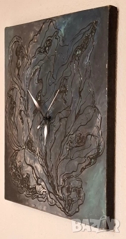 Авторски Стенен Часовник – Картина върху Платно, снимка 3 - Декорация за дома - 53078286