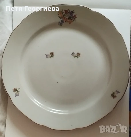 Кръгло порцеланово плато 