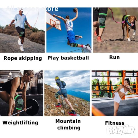 Висококачествени спортни еластични наколенки с регулируема ластична лента, снимка 8 - Спортна екипировка - 41724279