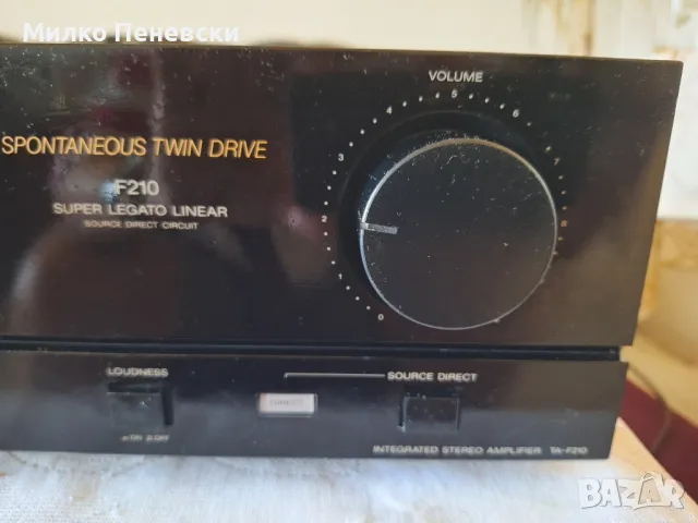SONY TA F 210  HI FI   STEREO AMPLIFIER.  POWER  2 .57 W. 8 OHM.,2.80 w. 4 OHM., снимка 2 - Ресийвъри, усилватели, смесителни пултове - 50440950