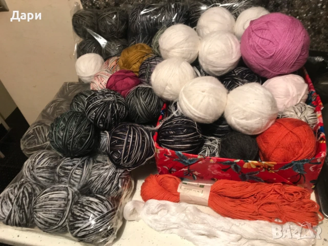 Продавам прежда-около 5 килограма, снимка 5 - Декорация за дома - 53716128