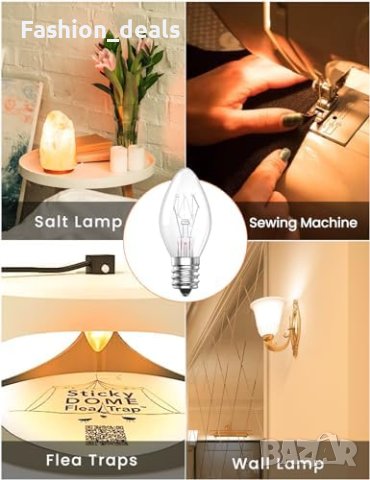 Нови 10 броя крушки 7W C7 E14 Лампи за Уреди и Нощна Осветеност, снимка 3 - Крушки - 42561169