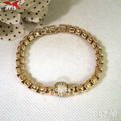 Гривна с 14К златно покритие 234867, снимка 4 - Гривни - 53854095