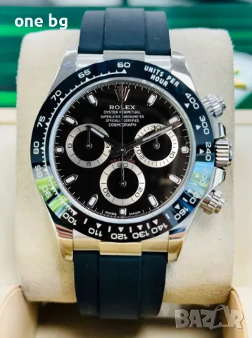 Rolex Daytona Cosmograph Silver black , снимка 2 - Луксозни - 48148192