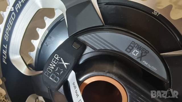 FSA Powerbox Carbon BB386EVO Crankset 2x11-speed - 52/36 Teeth - black, снимка 15 - Части за велосипеди - 44213774