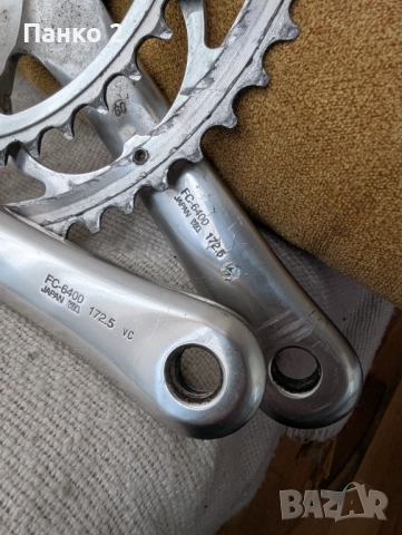 Ретро Шосейни Курбели Shimano 600 Tricolore, снимка 5 - Части за велосипеди - 52055003