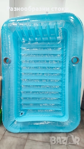 Надуваем басейн за тен Sloosh в син/циан цвят. 