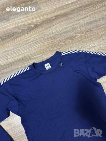 Мъжко ! Helly Hansen  Dry Stripe Crew Long Sleeve Baselayer - Navy, L размер, снимка 5 - Тениски - 52827636