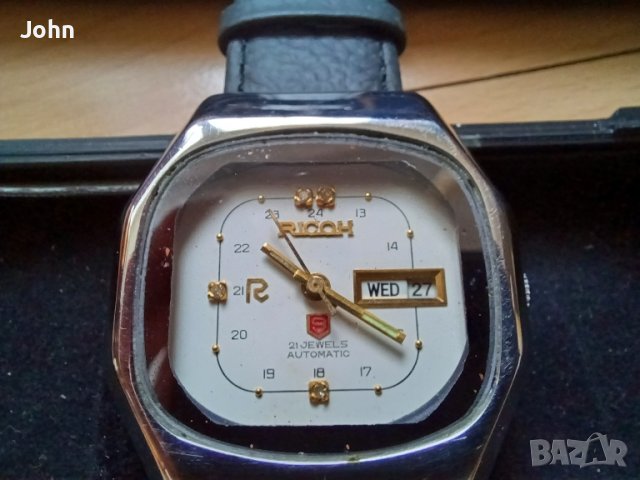 RICOH Автоматичен Мъжки Часовник с Диаманти, снимка 3 - Мъжки - 44792801