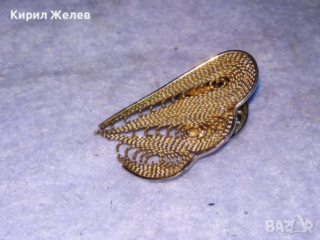 ПОЗЛАТЕНА ФИЛИГРАННА РЕТРО АРТ РЯДКА БРОШКА / ЗНАЧКА от БРАГОРОДНА НЕРЪЖДАЕМА СТОМАНА 37044, снимка 9 - Колекции - 41649160