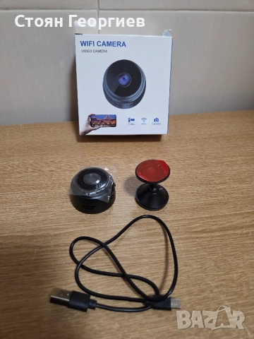 Wi-Fi mini Camera. Шпионска безжична мини скрита Камера за наблюдение.