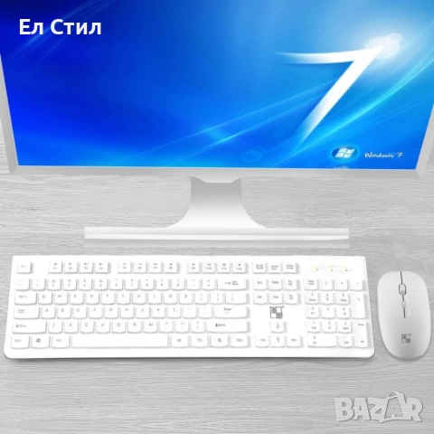 Бизнес безжични Wireless клавиатура и оптична мишка, съвместими с Windows KMT3, снимка 6 - Клавиатури и мишки - 53611890