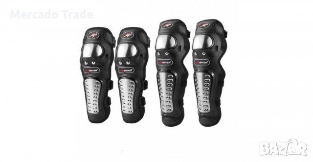 Наколенки и налакътници, 2406, С метални пластини, Черни