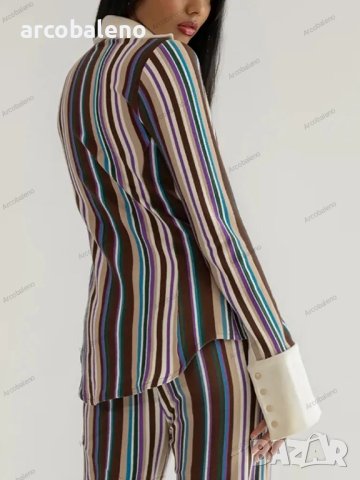Дамска елегантна цветна риза с дълъг ръкав, 3цвята - 023, снимка 4 - Ризи - 42359122