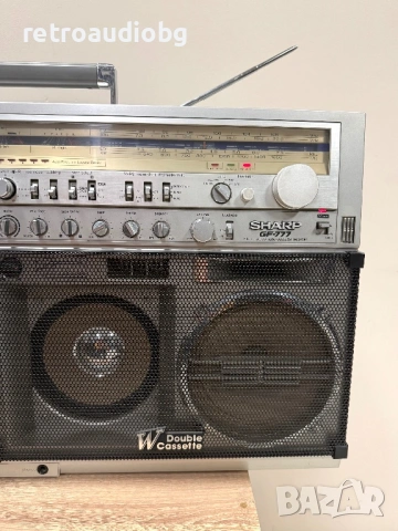 🔈Ретро радиокасетофон SHARP GF 777 Boombox🔈, снимка 5 - Радиокасетофони, транзистори - 53649426