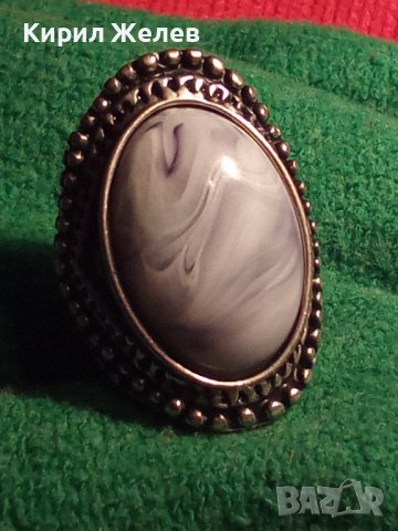 КРАСИВ ПОСРЕБРЕН ФЕШЪН АРТ ПРЪСТЕН с КАТАЛИН 55901, снимка 3 - Пръстени - 36393214