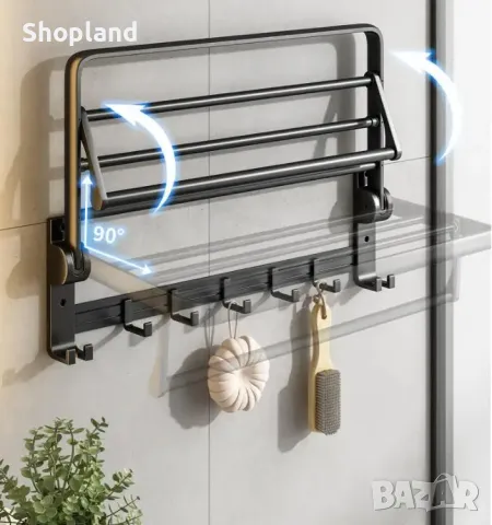 Комплект аксесоари за баня - 7 части, снимка 3 - Органайзери - 48672709