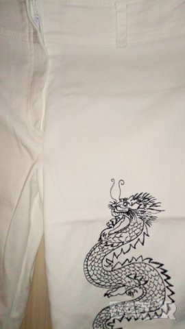 Дамски панталон в бяло, снимка 5 - Панталони - 41669766