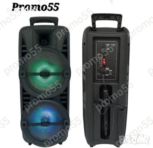 ПРОМО! Голяма Караоке Колона 60см. 16 инча Тонколона с Микрофон и Блутут, снимка 8 - Тонколони - 50507303