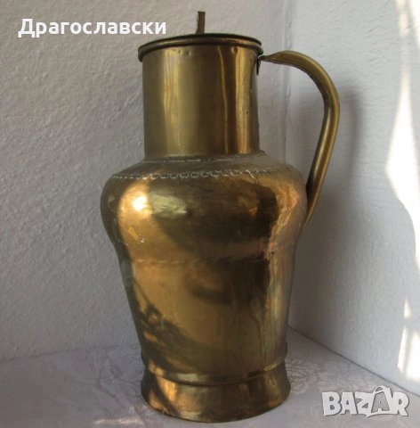 Голям и малък Стар метален съд, желязо, гюм с капак