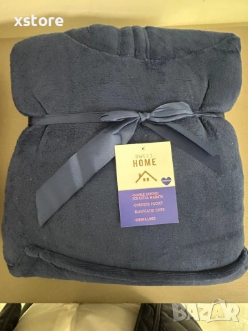 🧣 Дебело зимно одеяло с ръкави и качулка TOP QUALITY HOME SWEET, снимка 5 - Олекотени завивки и одеяла - 52802205