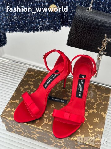 Дамски обувки на висок ток -Dolce Gabbana-реплика, снимка 4 - Маратонки - 44311357