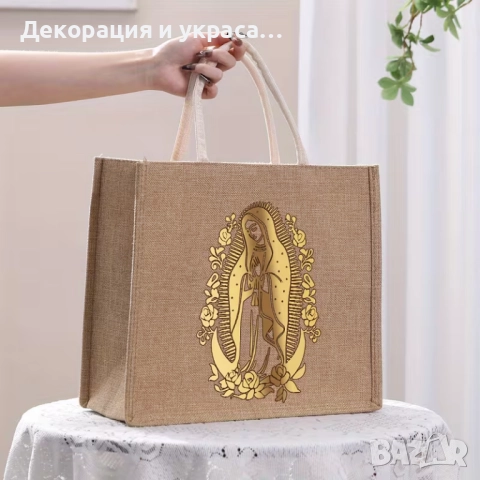 Помощна чанта от канап за аксесоари на кръщене, снимка 3 - Декорация - 52585487