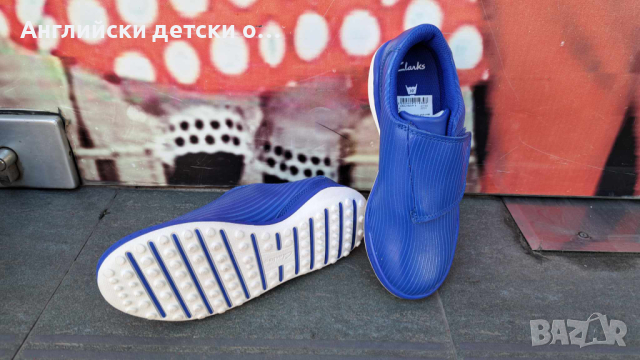 Английски детски маратонки естествена кожа-стоножки-CLARKS, снимка 6 - Детски маратонки - 44535647