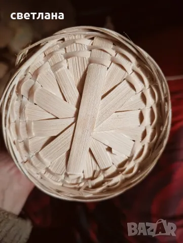 бяла кошница , снимка 3 - Декорация за дома - 48536222