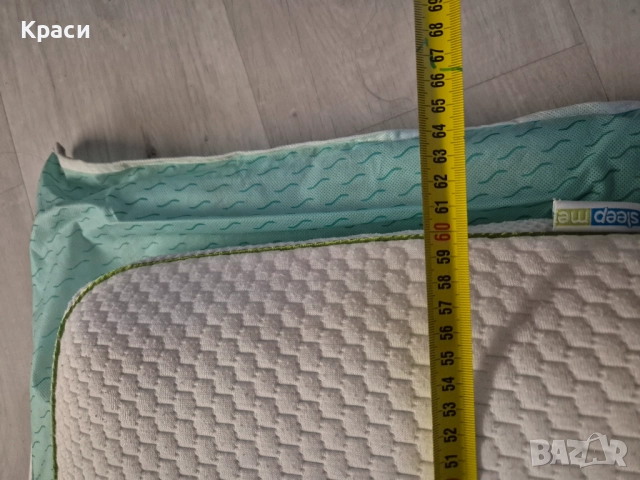 Възглавница с мемори пяна SleepMe Memory Green Tea 60×40×12 см, снимка 4 - Възглавници - 52826735