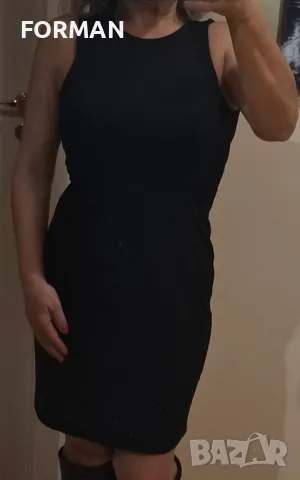 СТРАХОТНА черна рокля по тялото с отворен гръб, снимка 7 - Рокли - 47996847