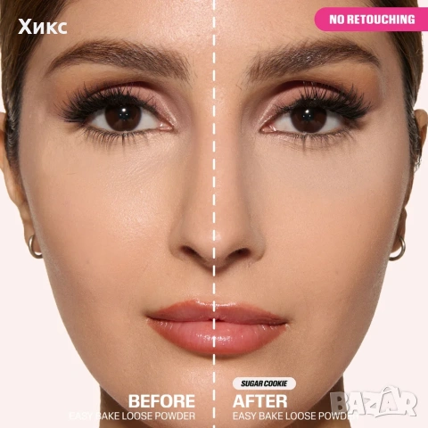 Сет Huda Beauty пудра+пуфчета, снимка 6 - Козметика за лице - 53276569