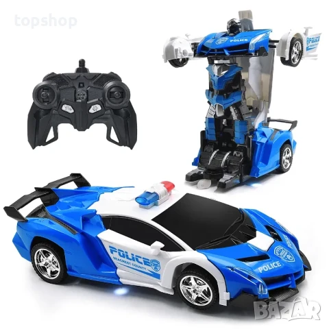 Трансформираща се играчка кола робот, дистанционно, зареждаема батерия USB type A