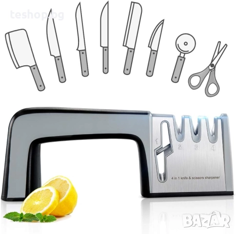Точило за ножове RIVERSONG 4 в 1, снимка 2 - Други стоки за дома - 52256632