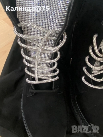 Нови велурени боти!, снимка 3 - Дамски боти - 52546711