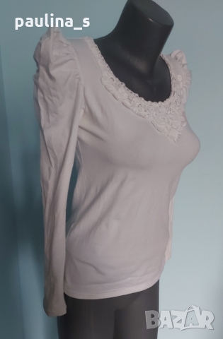 Еластична маркова блуза с буфон ръкави "Ideal"® / унисайз , снимка 2 - Блузи с дълъг ръкав и пуловери - 36041696