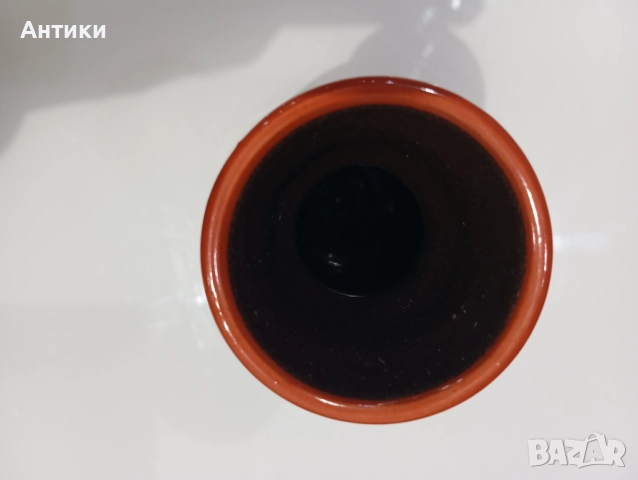 Ръчно изработена стара ваза с маркировка , снимка 4 - Декорация за дома - 52470818