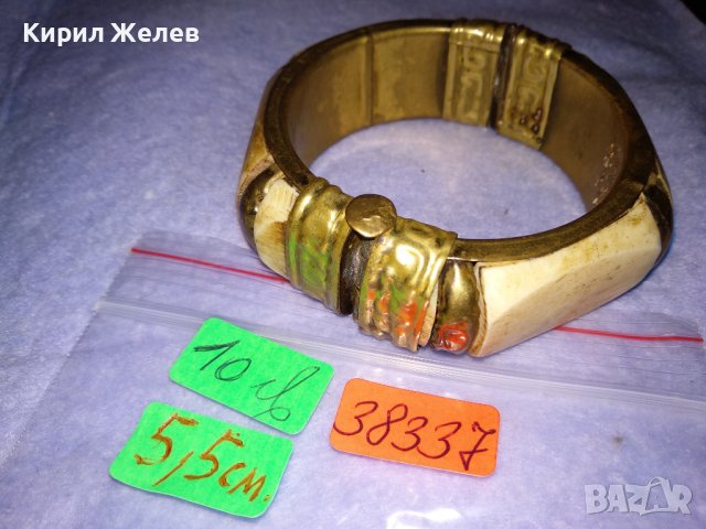 СТАРИННА БРОНЗОВА ТИБЕТСКА МАЙСТОРСКА ТРАДИЦИОННА ГРИВНА с КАМИЛСКА КОСТ 38337, снимка 2 - Антикварни и старинни предмети - 41196975