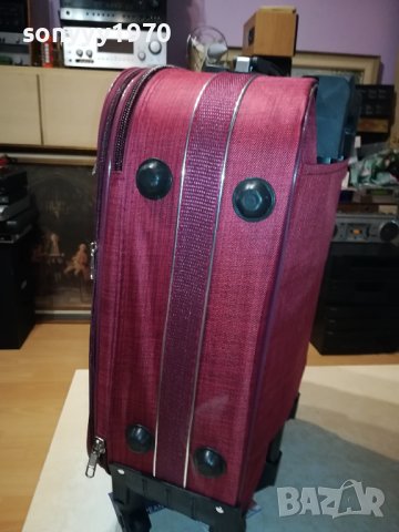 НОВ КУФАР 55Х36Х20СМ ЧЕРВЕН ДЕНИМ 1808231751, снимка 9 - Куфари - 41896601