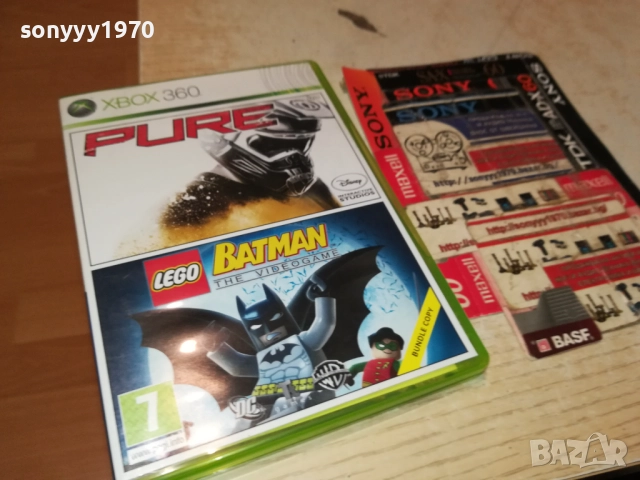 XBOX 360 X2 GAME PURE & BATMAN 0610251810, снимка 3 - Игри за Xbox - 51965178