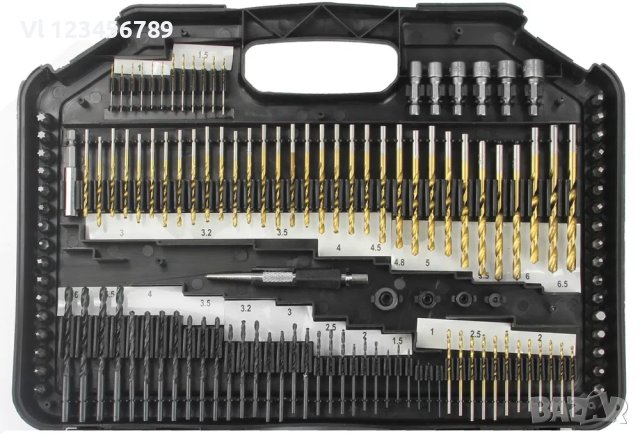 Комплект битове и свредла   MAR-POL 246 части, снимка 2 - Куфари с инструменти - 41959058