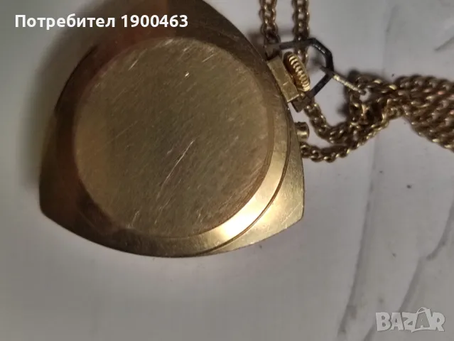 Заря.Медальон.Позлатен.Механичен., снимка 6 - Антикварни и старинни предмети - 49209422