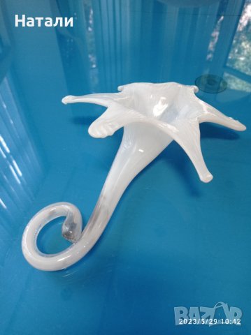 стъклен свещник Мурано 868, снимка 2 - Декорация за дома - 40954855