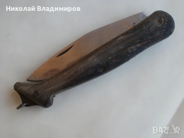 Нож стар майсторски КР български краче джобно ножче , снимка 5 - Ножове - 47584058